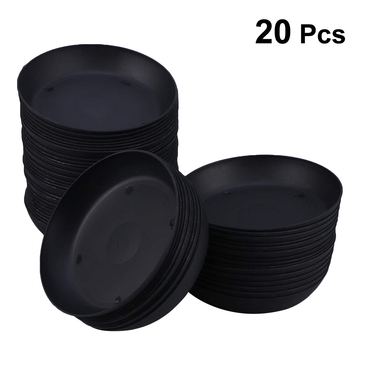 Hemoton 20 Pcs Small Succulent Plant Pots with Saucers - 4 Inch Flower Pot Trays for Indoor Plants, Cactus, Herbs - Perfect for Home Decor, Office Desk, Garden & Windowsill