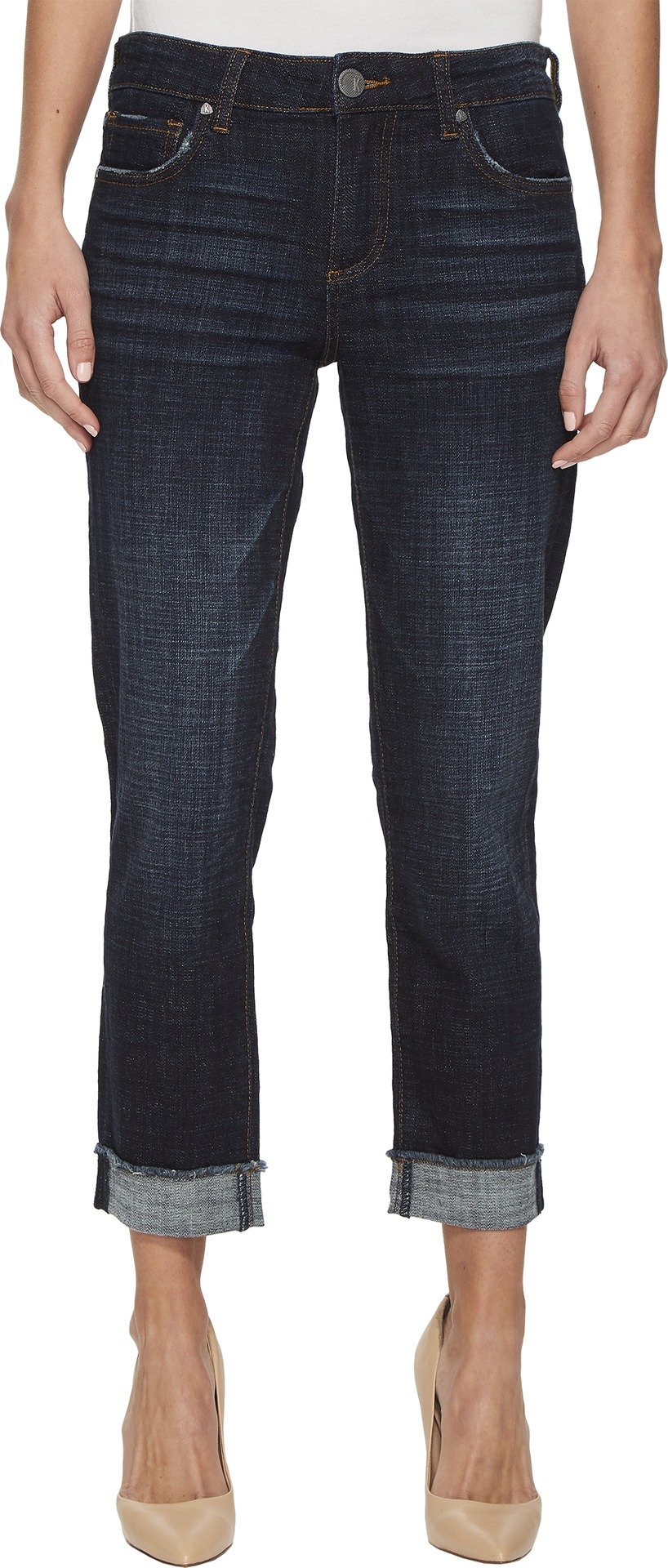 KUT from the Kloth Amy Crop Straight Leg Jeans for Women | High Waist Denim Pants | Comfortable & Stylish | Perfect for Casual Outings, Date Nights & Weekend Wear