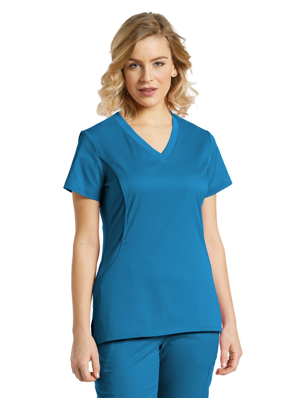 White Cross Allure Women's 722 V-Neck Scrub Top - Comfortable Medical Uniform for Nurses & Healthcare Professionals - Perfect for Hospitals, Clinics & Long Shifts