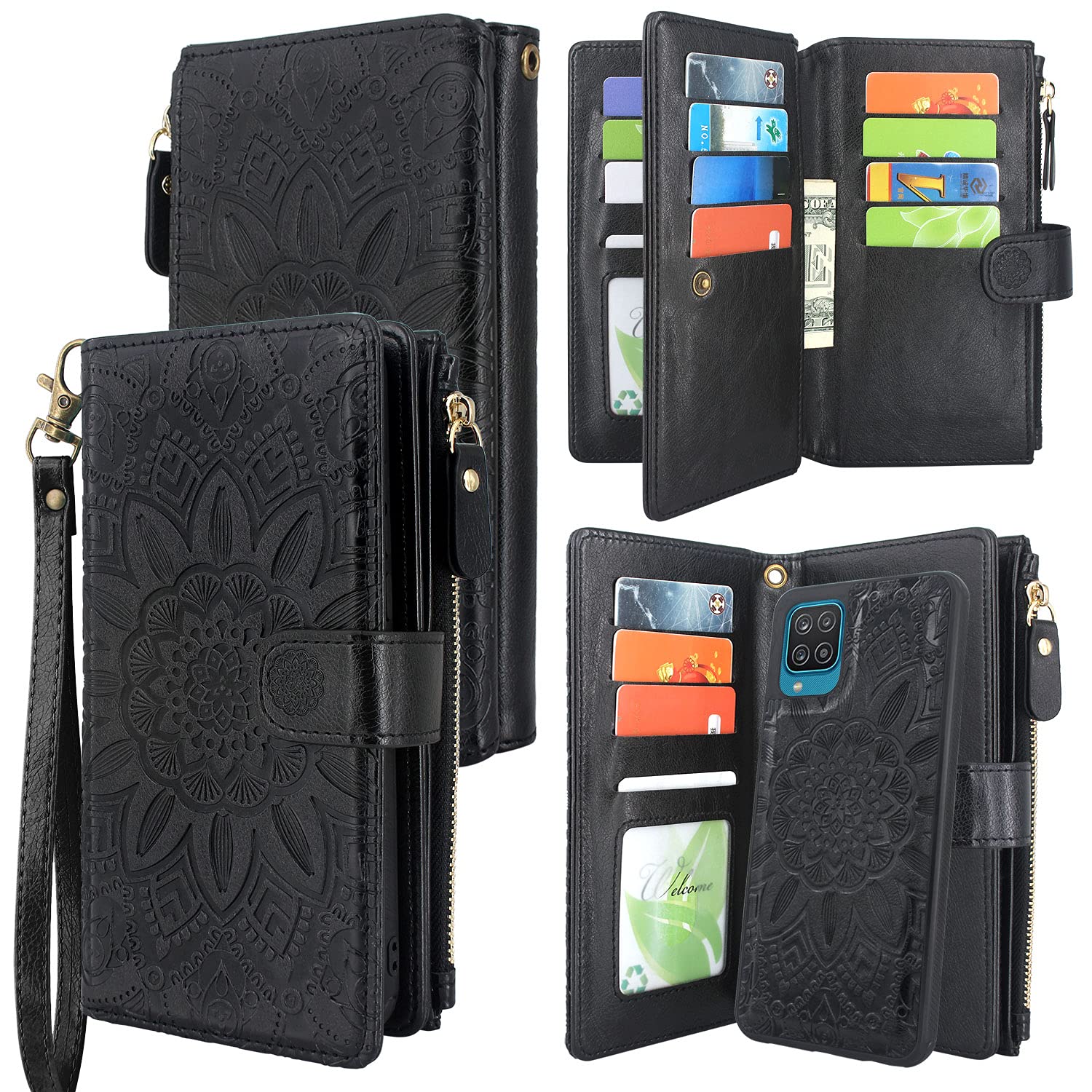 Harryshell Magnetic Leather Wallet Case for iPhone 12 Pro Max (6.7
