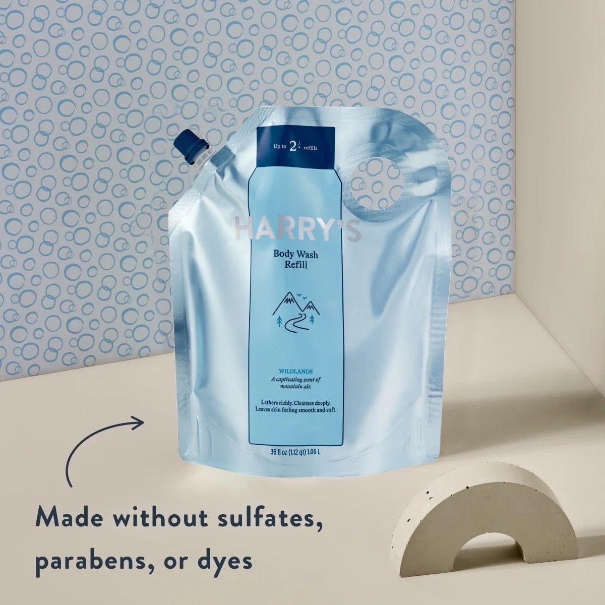Harry's Men's Body Wash Refill - Wildlands Scent, 36 Fl Oz | Hydrating & Refreshing Shower Gel for Men | Perfect for Gym, Travel & Daily Use