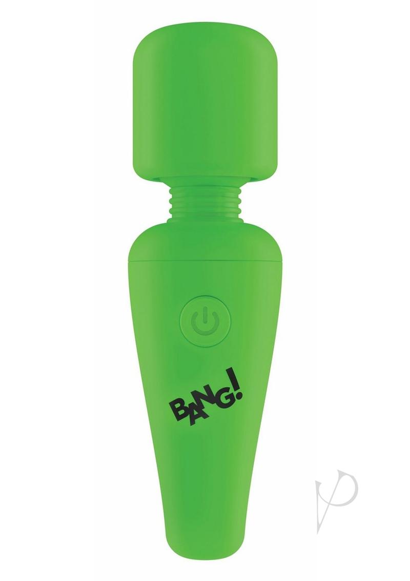 Glow in the Dark Rechargeable Silicone Mini Wand - Green Vibrator for Couples, Solo Play & Sensual Massage - Perfect for Bedroom Fun, Travel & Discreet Storage