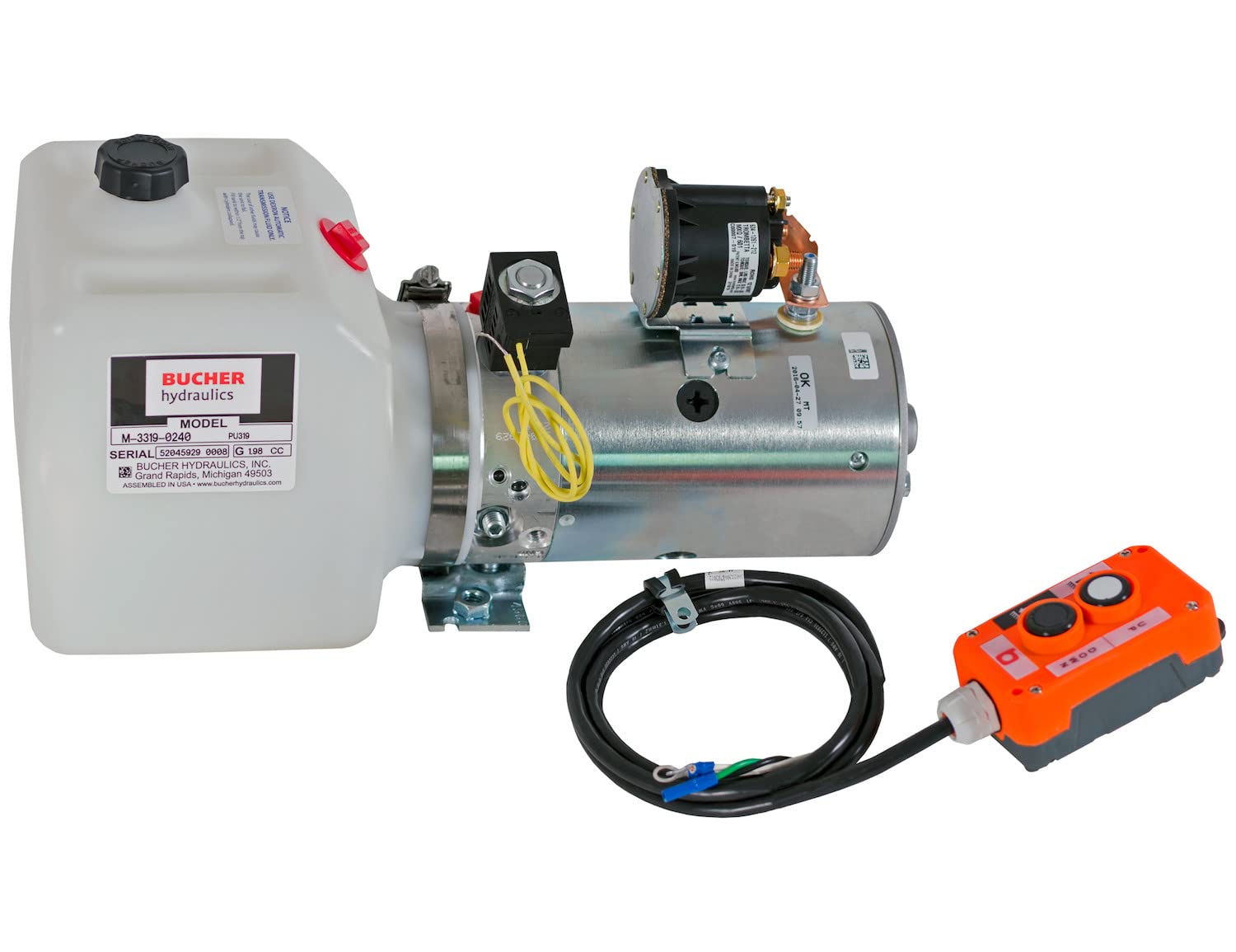 Buyers Products PU319 12V DC Hydraulic Power Unit - Heavy Duty Hydraulic Pump for Truck, Trailer & Industrial Equipment | Perfect for Dump Trailers, Snow Plows & Agricultural Machinery