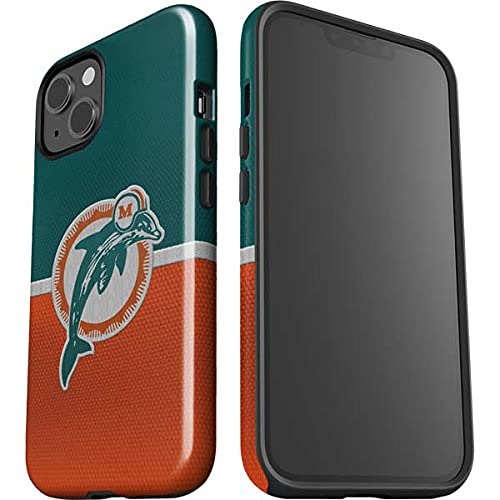 Officially Licensed NFL Miami Dolphins Vintage Impact Phone Case for iPhone 13 - Durable Protection with Stylish Team Design - Perfect for Game Days & Everyday Use