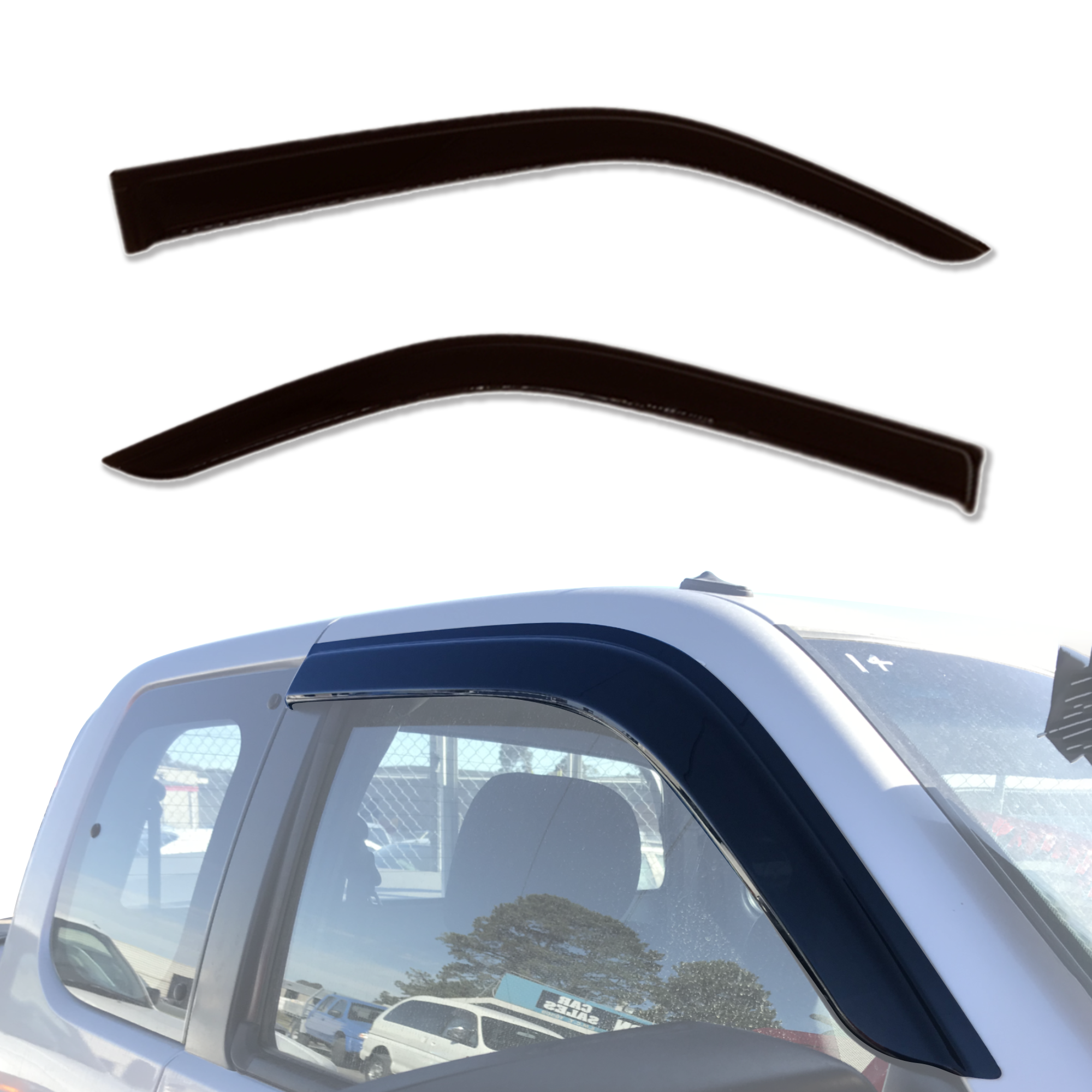 Premium Weather Shields for Ford Ranger Single/Extra Cab 2006-2011 - Durable Rain Guards & Window Deflectors for All-Weather Protection & Enhanced Style