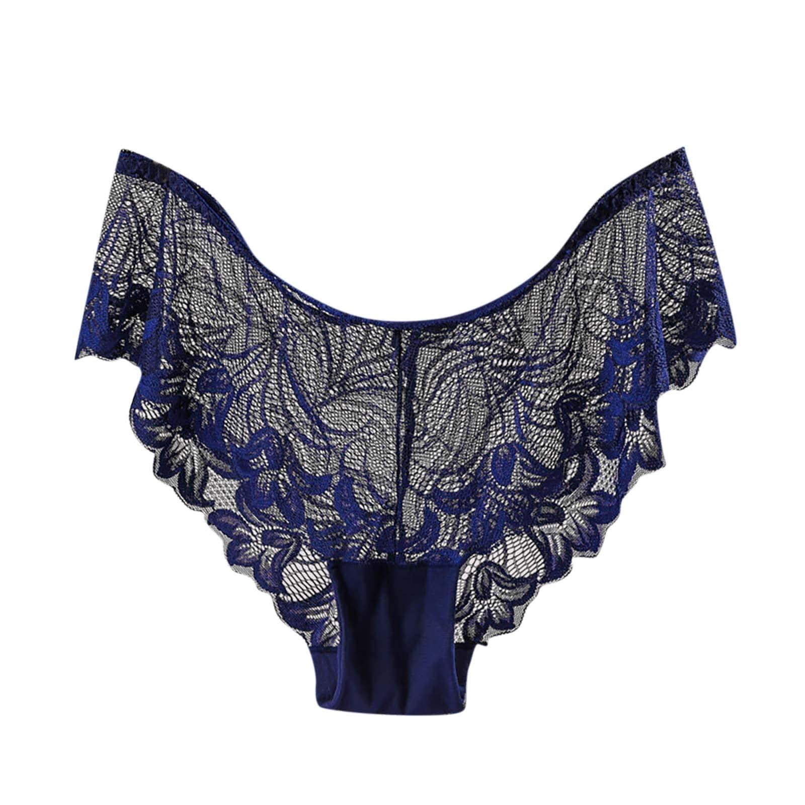DonToGoo Women's High Waist Lace Cotton Underwear - Comfortable & Sexy Hollow Out Panties for Daily Wear & Special Occasions