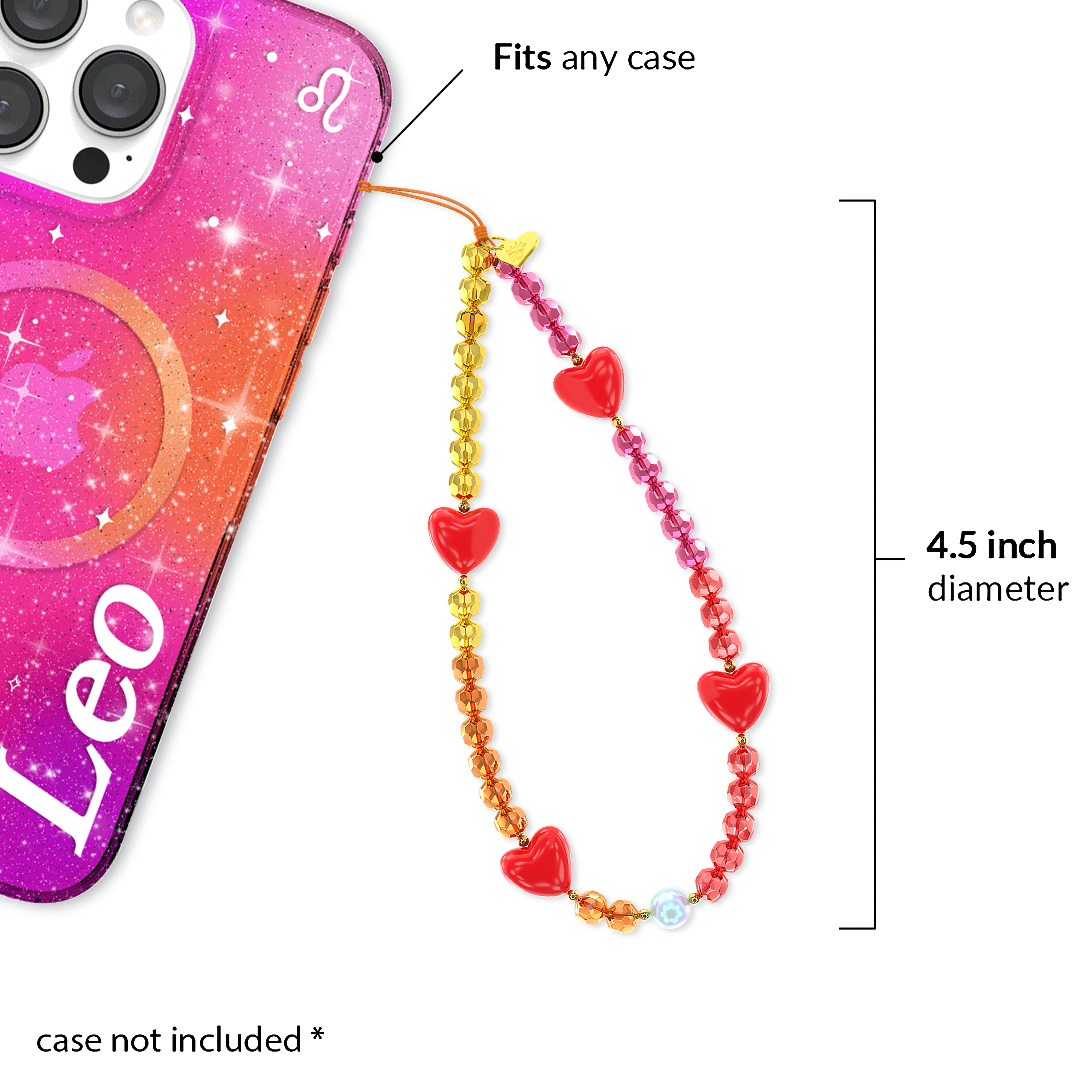 Zodiac Phone Charm - Stylish & Durable Phone Accessory for iPhone & Android | Perfect Gift for Astrology Lovers & Trendy Phone Decor