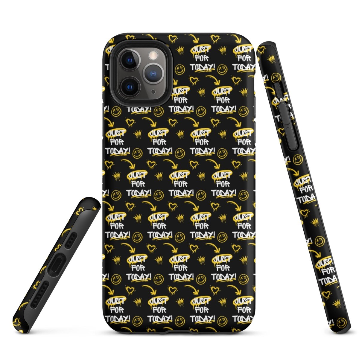 Just for Today Motivational Graffiti iPhone Tough Case – Durable & Shockproof Protective Cover for Daily Inspiration & Style