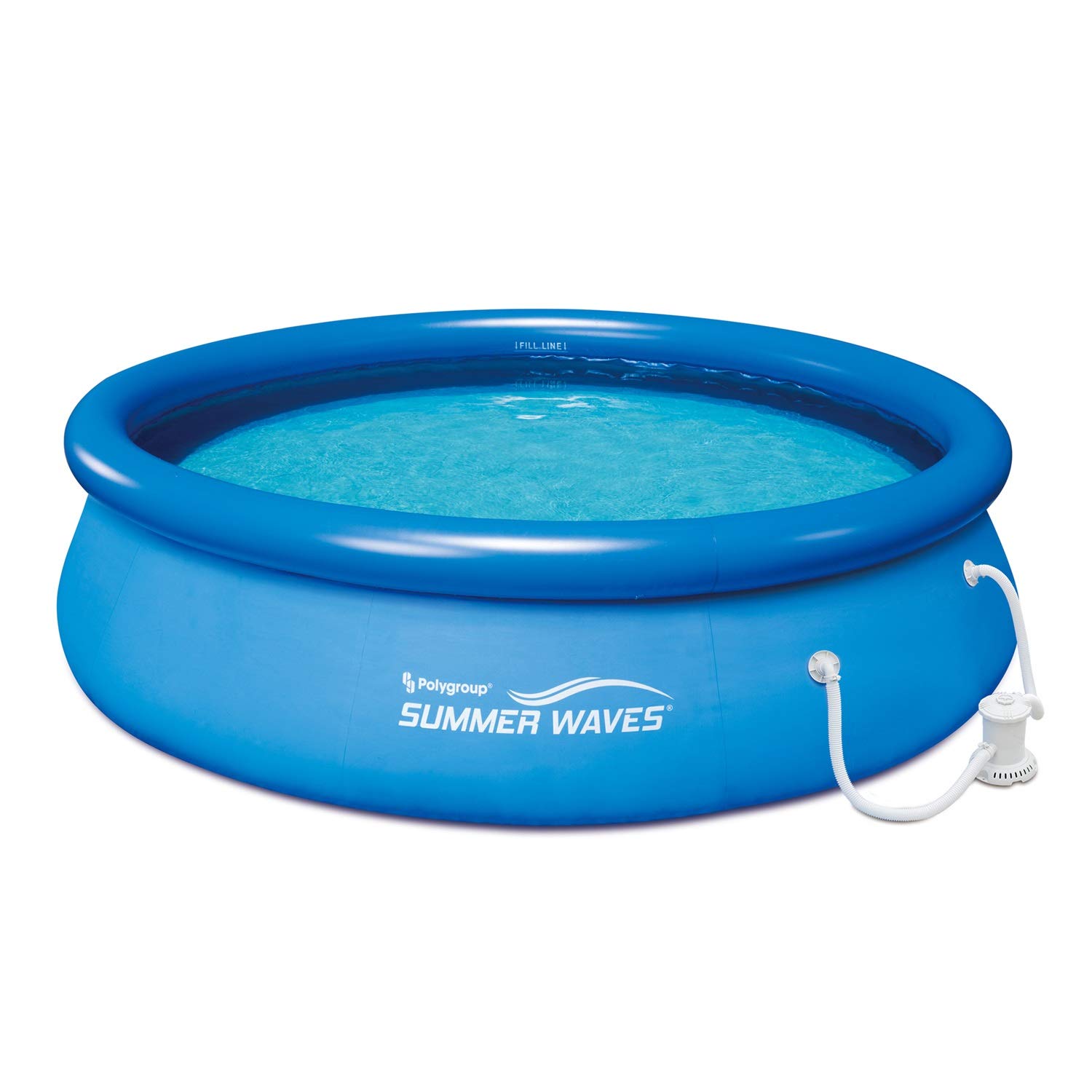 Summer Waves 5'x18' Quick Set Inflatable Above Ground Pool - Blue | Easy Setup Family Backyard Swimming Pool for Kids & Adults | Perfect for Summer Parties, Backyard Relaxation & Outdoor Fun