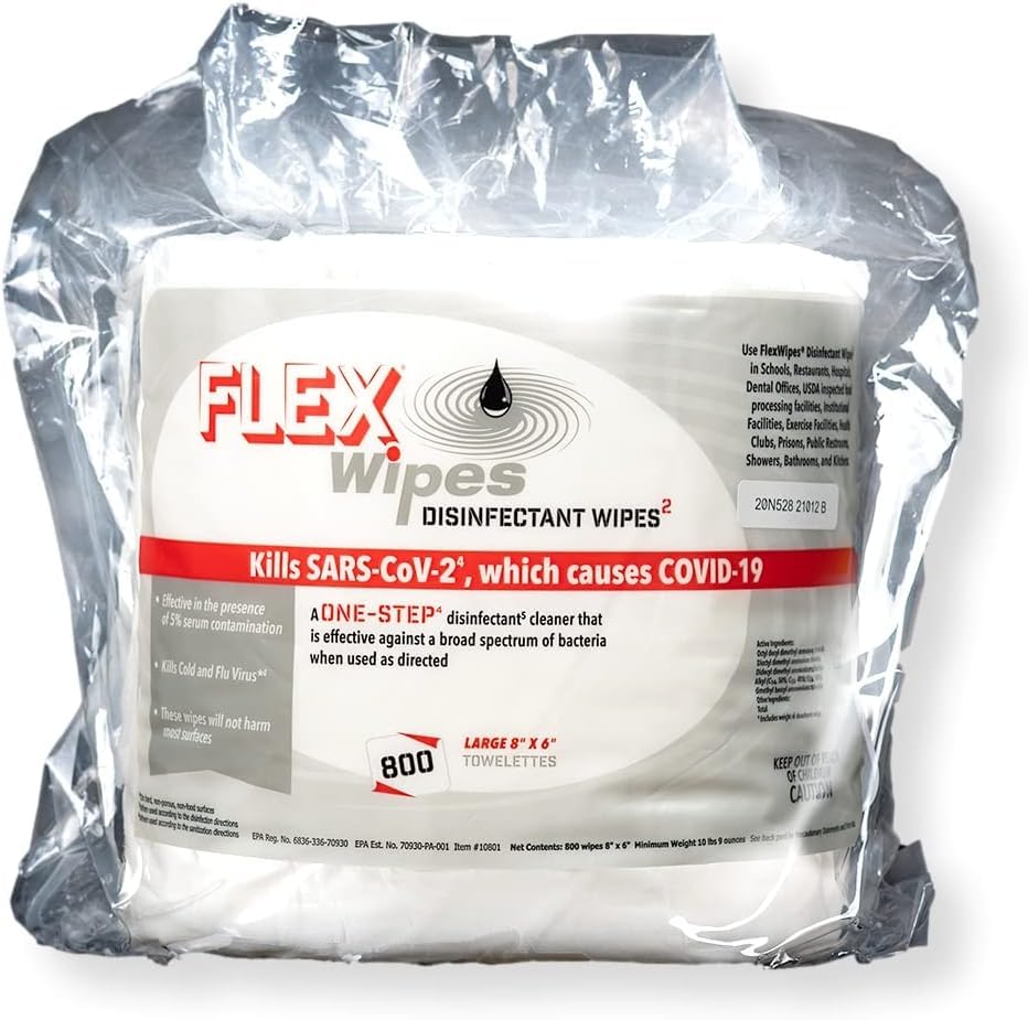 Disinfecting Wipes Bulk - 4 Rolls (800 Wipes per Roll) | 8