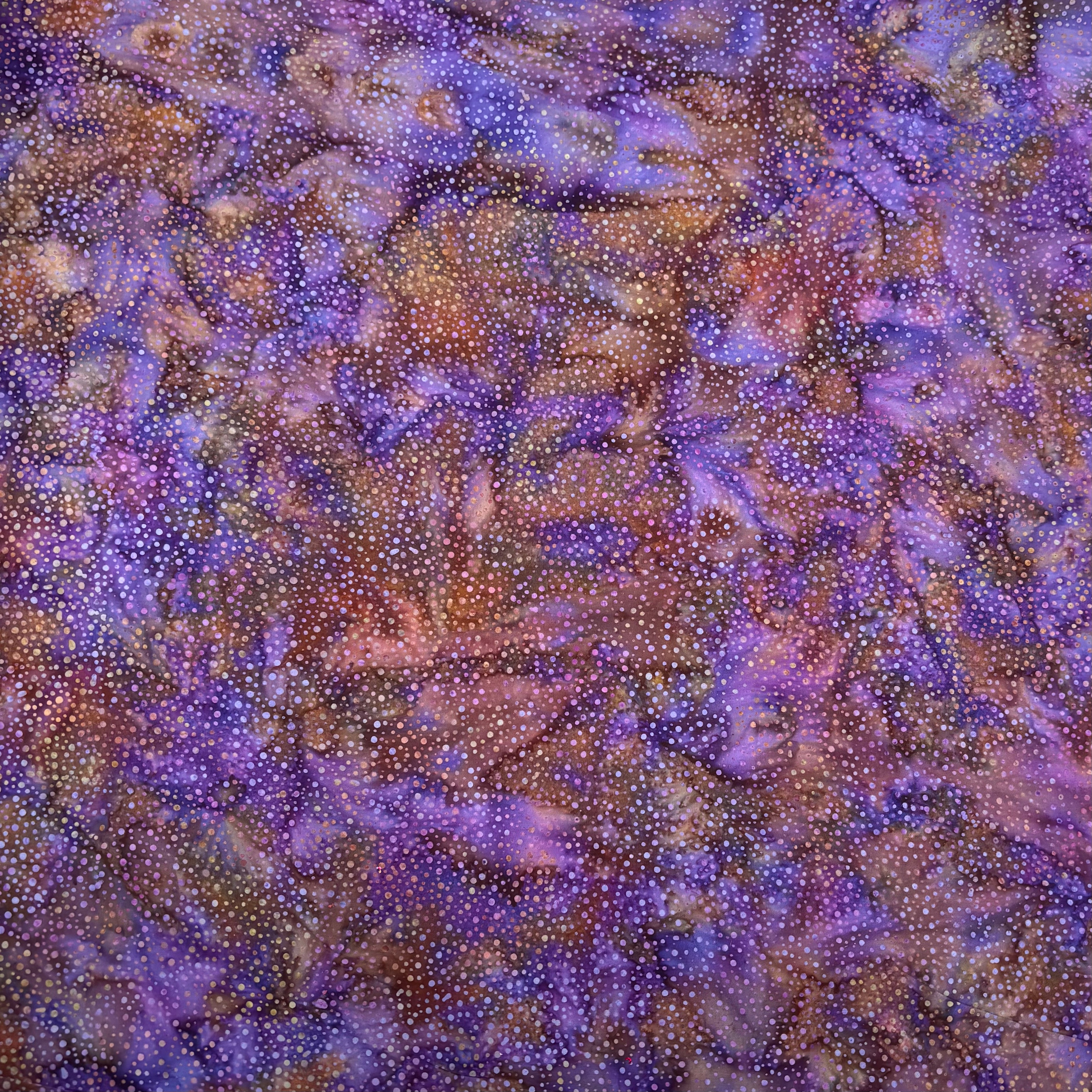 Hoffman Batiks Bali Dots H 885 81 Violet Fabric - Premium Cotton Quilting Material for DIY Crafts, Home Decor & Sewing Projects