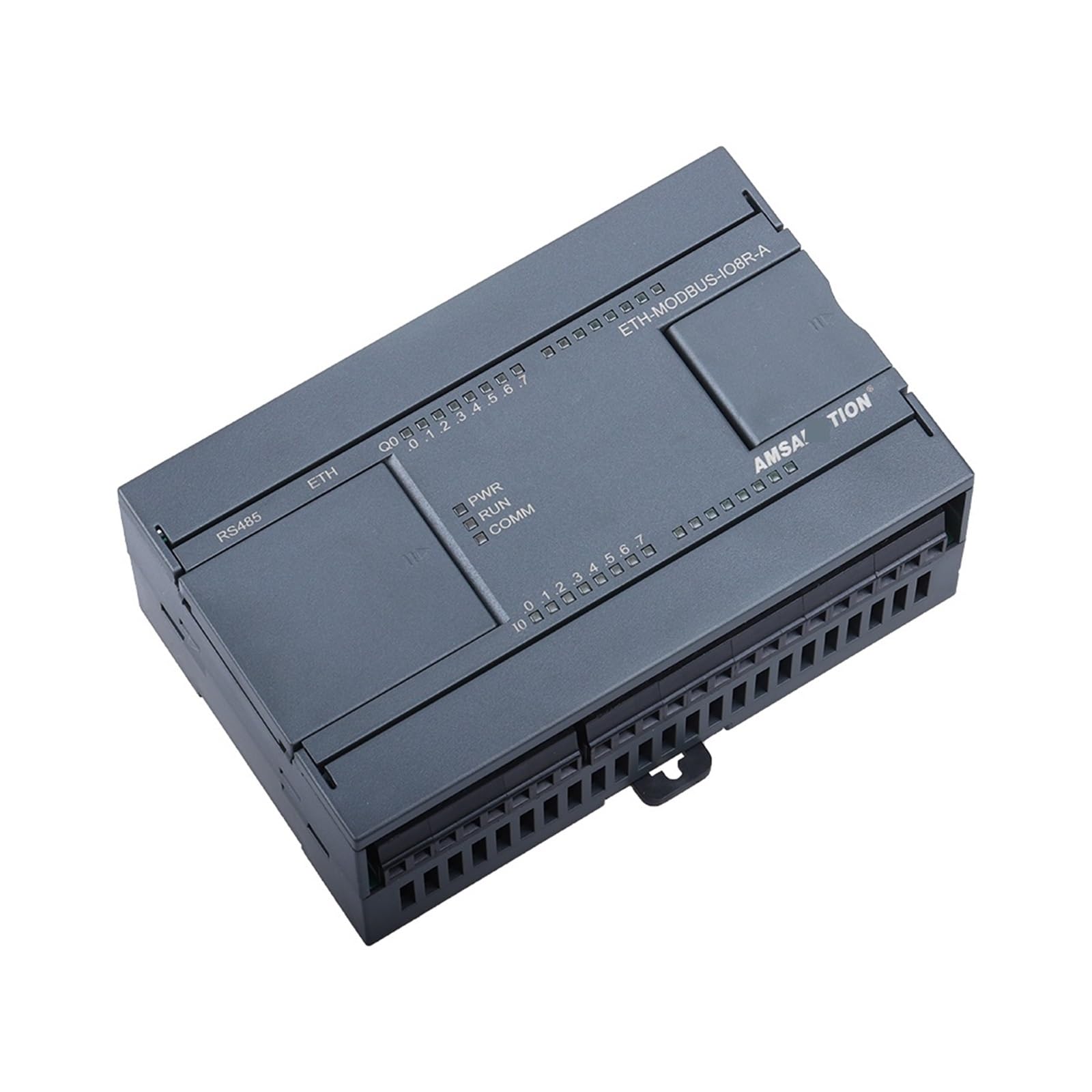 YUANFAHHH Ethernet to MODBUS Converter - ETH-MODBUS-IO8R-A PLC Module with 8 Digital I/O & 6 Analog Inputs, MODBUS TCP/RTU RS485 Protocol Converter for Industrial Automation, Data Acquisition, and Relay Control (Ethernet Port) - Perfect for Factory Automation, SCADA Systems, and Industrial IoT Applications