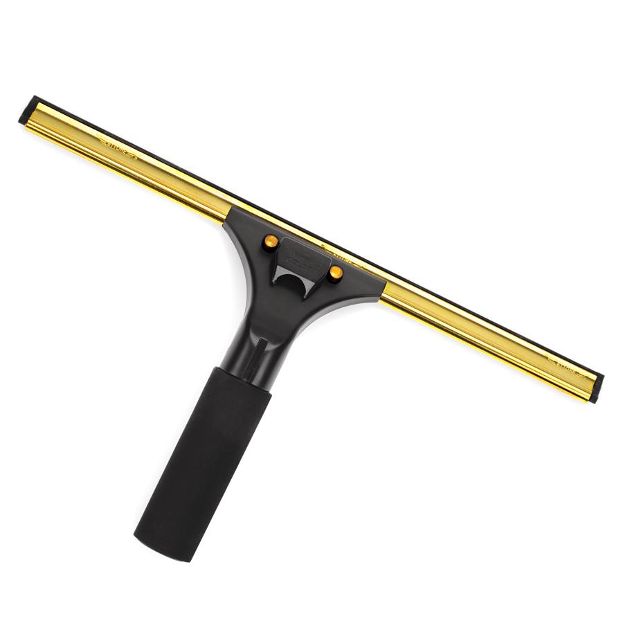 Ettore Ledge Eze Brass Squeegee Complete - Premium Window Cleaning Tool for Streak-Free Glass - Perfect for Home, Office, and Commercial Use