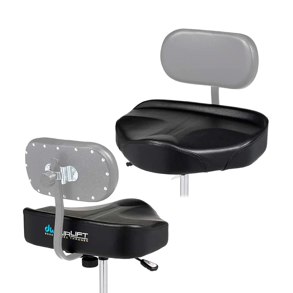 DW 9000 Series Airlift Tractor Drum Throne - Adjustable Drum Stool with Backrest for Drummers | Heavy-Duty Drum Throne Seat for Studio & Live Performances