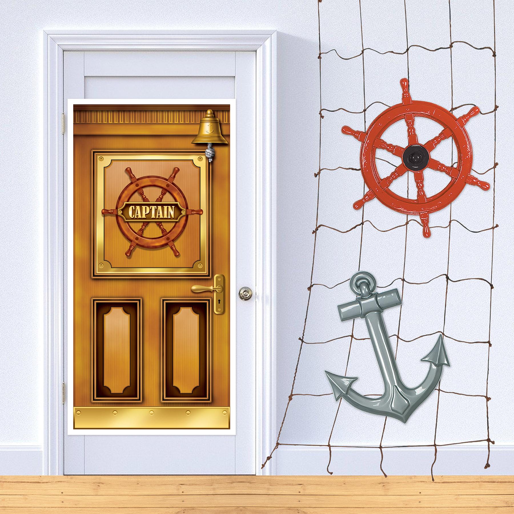 12 Pack Beistle Cruise Ship Party Door Covers - Fun Nautical Theme Decor for Cruise Ship, Beach & Tropical Themed Parties - Perfect for Birthdays, Anniversaries & Family Gatherings