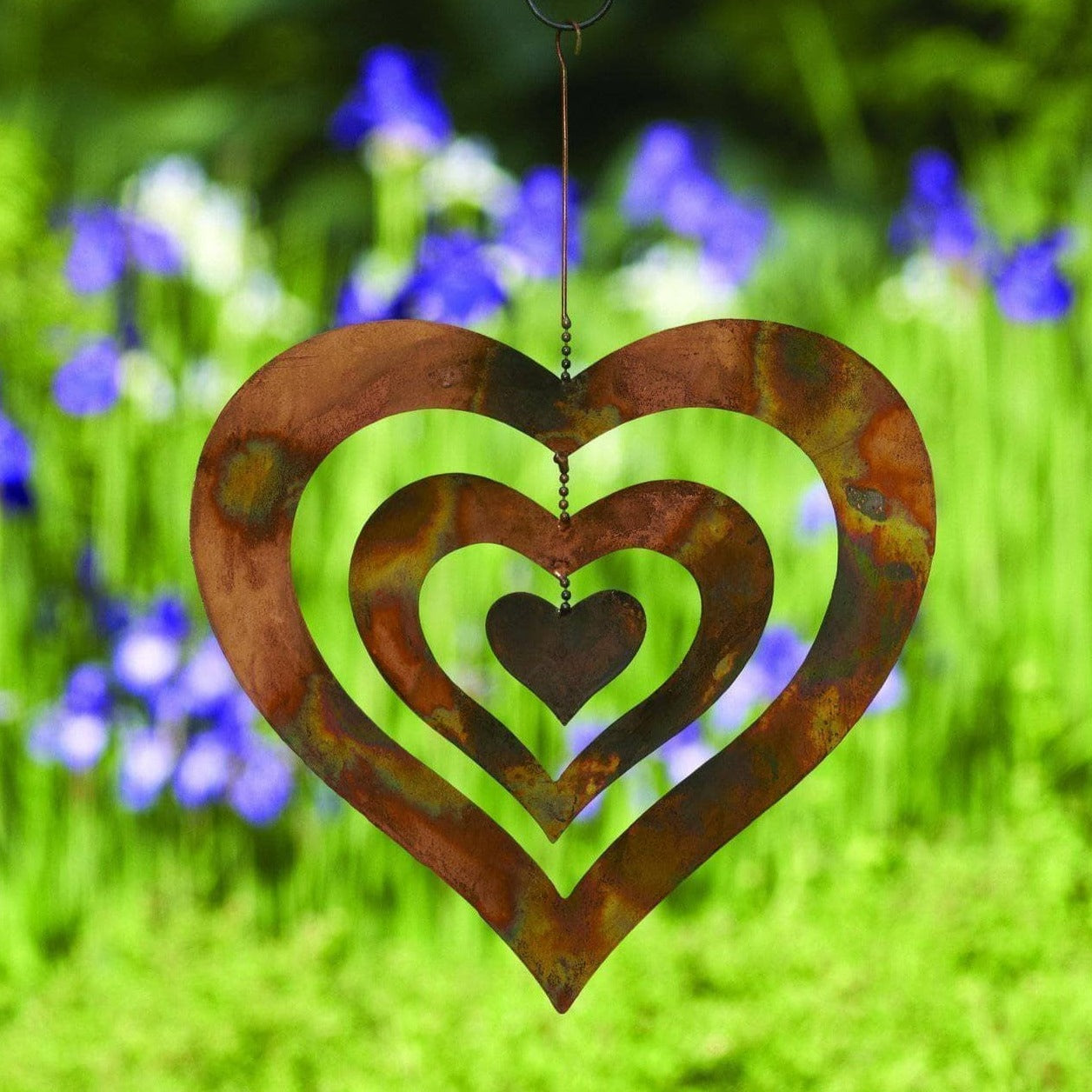 Triple Spinning Heart Ornament - Elegant Hanging Decor for Christmas Tree, Home, and Party | Perfect Gift for Valentine's Day, Weddings & Anniversaries
