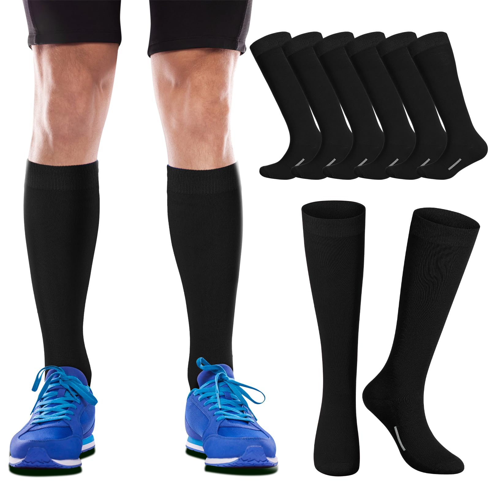 Haysandy 3 Pairs Baseball Socks - Bulk Youth High Tube Socks for Soccer, Softball & Football - Unisex Sports Socks for Boys & Girls - Perfect for Team Sports, Training & Casual Wear