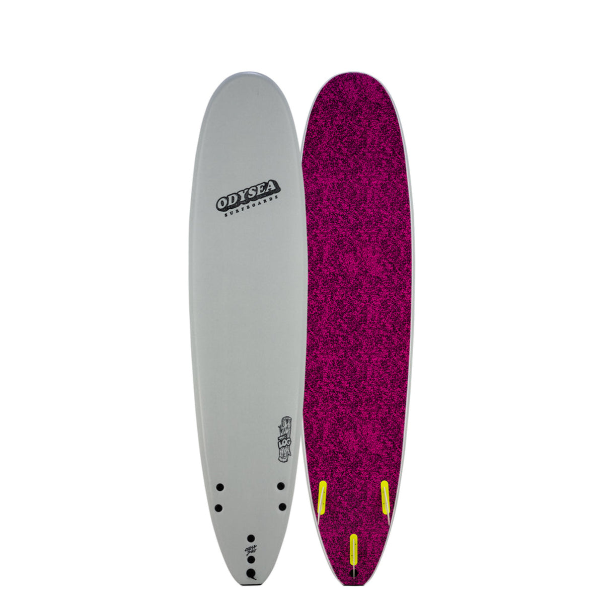 Odysea Log 8'0 Surfboard - Cool Grey 22 - Premium Performance Surfboard for All Wave Conditions | Perfect for Beginners and Experienced Surfers | Beach, Ocean, and Coastal Surfing Adventures