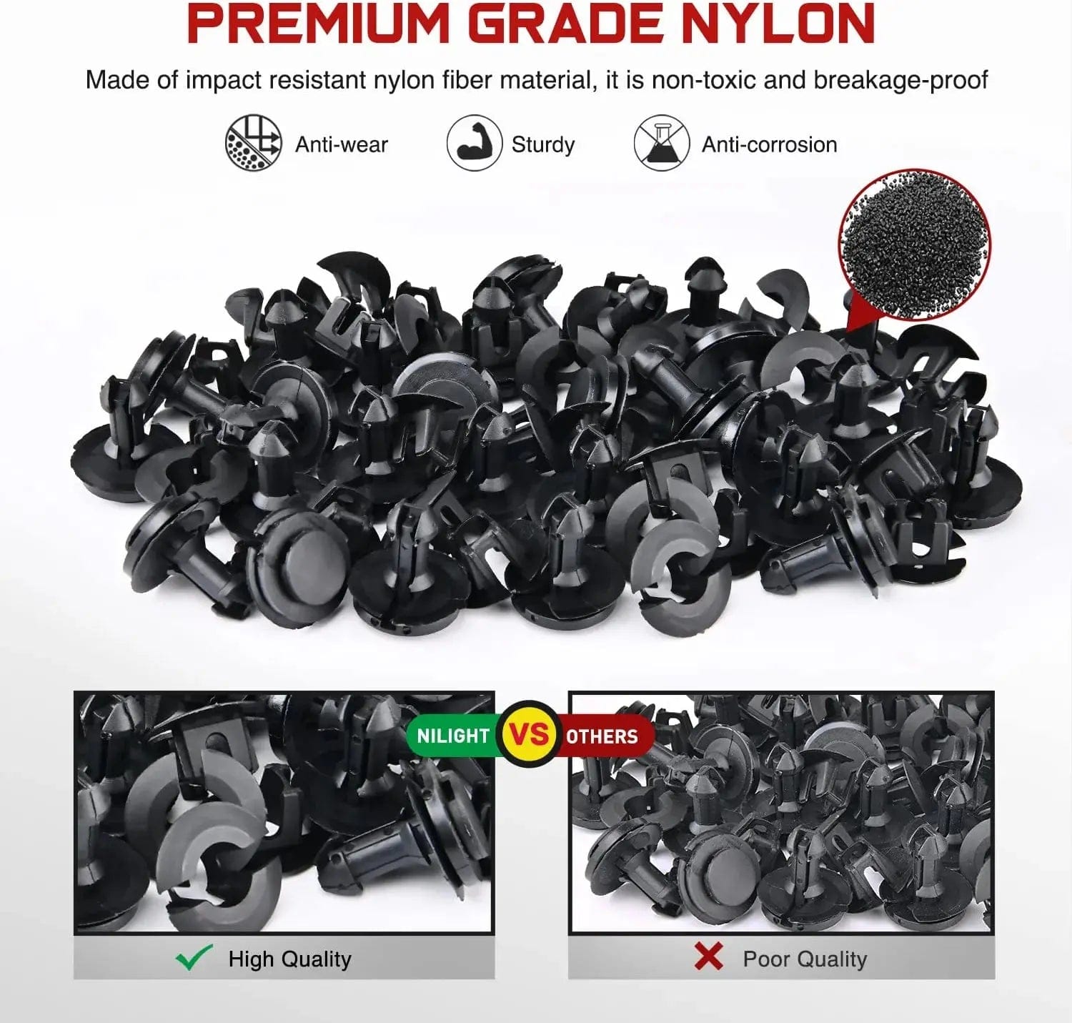 30 Pcs 26mm Hole 12mm Front Air Deflector Retainer Clips & Grommet Kit - Compatible with GM 15733971, 15733970 - Fits 2007-2013 Chevrolet Avalanche & 2006-2007 Hummer H3 - Perfect for Windshield Washer Nozzle & Hood Deflector Installation