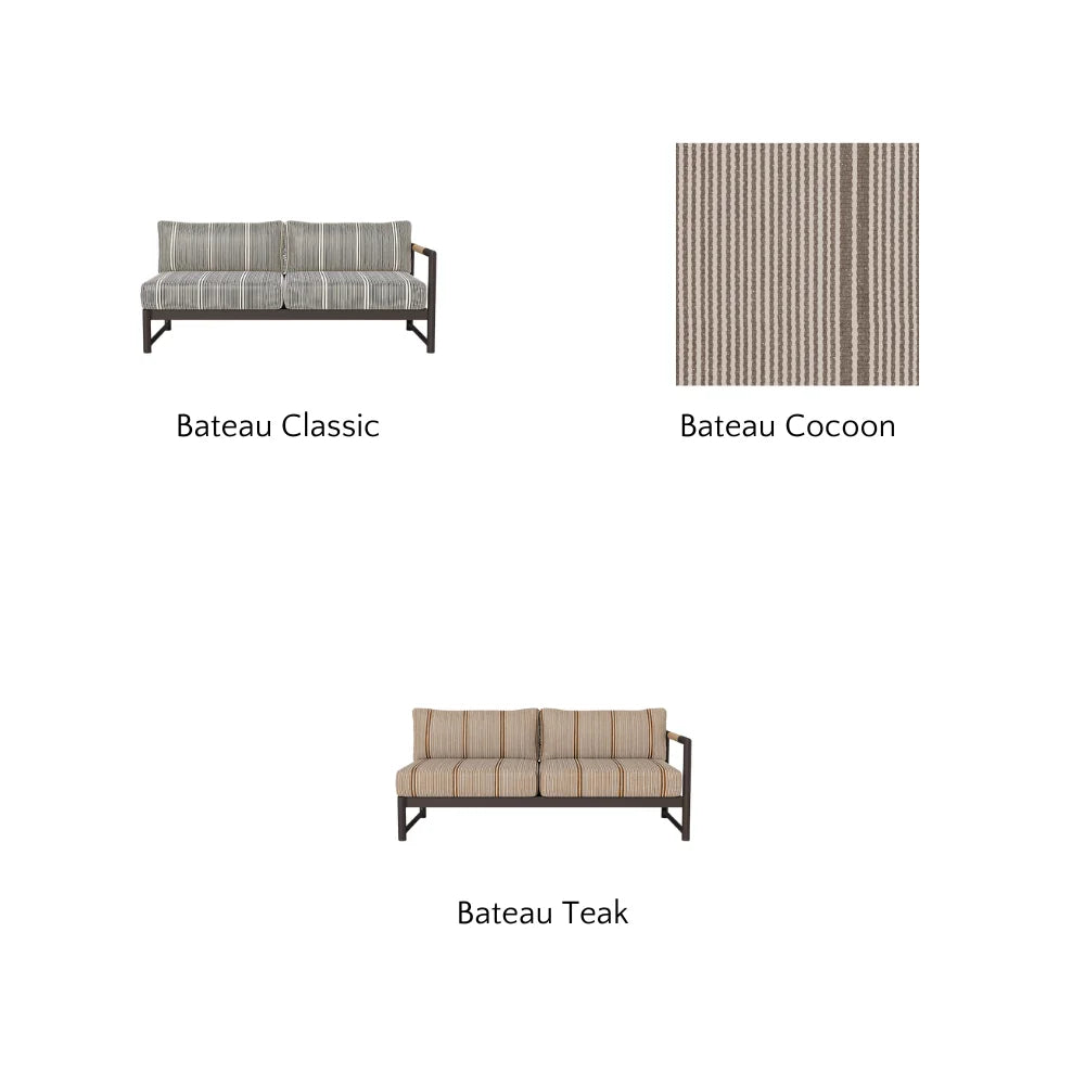 Breeze XL Outdoor Patio Loveseat with Right Arm - Perfect for Gardens, Decks, and Poolside Relaxation