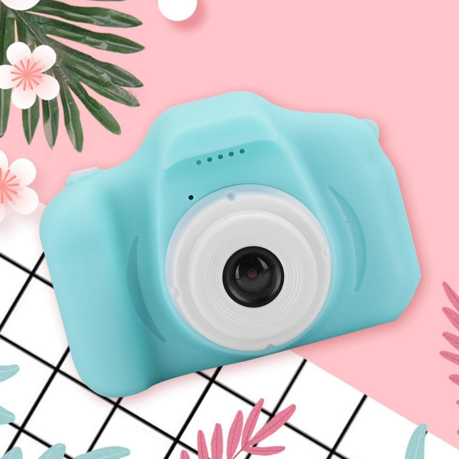 Cartoon Kids Camera Toy with 2.0 Inch Screen - DIY Photo & Video Recording Camcorder for Boys and Girls - Perfect Birthday Gift (Green) | Fun for Travel, Parties & Creative Play