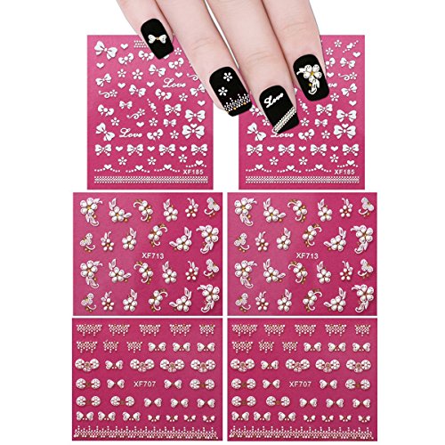Bows, Hearts & Flowers (3 Designs/6 Sheets)