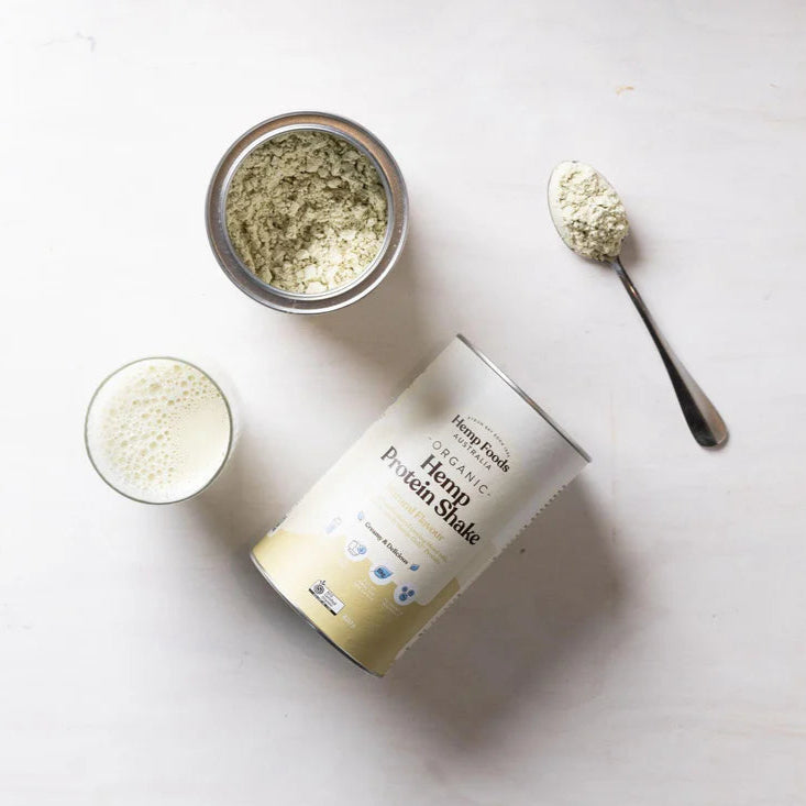 Organic Hemp Protein Powder by Hemp Foods Australia - 420g Plant-Based Vegan Protein Shake for Smoothies, Baking & Post-Workout Recovery