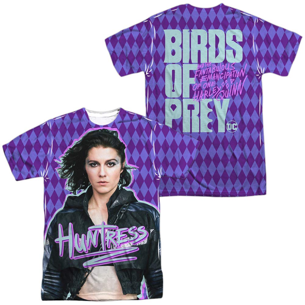 Birds of Prey Huntress Graphic Unisex T-Shirt for Men & Women - Premium Sublimated Tee for Cosplay, Comic Con & Superhero Fans
