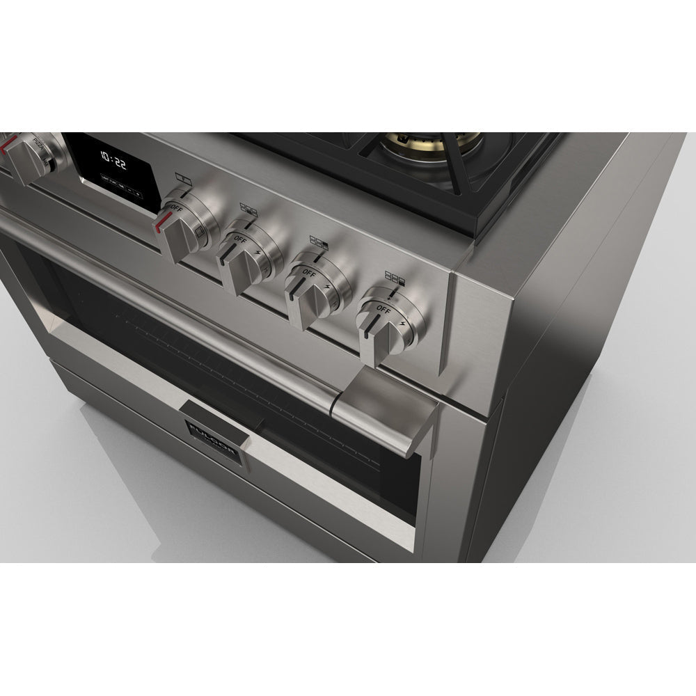 Fulgor Milano 36 Inch 600 Series Pro All Gas Range with 6 Burners - Stainless Steel (F6PGR366S2) | Professional Kitchen Appliance for Home Chefs & Restaurants