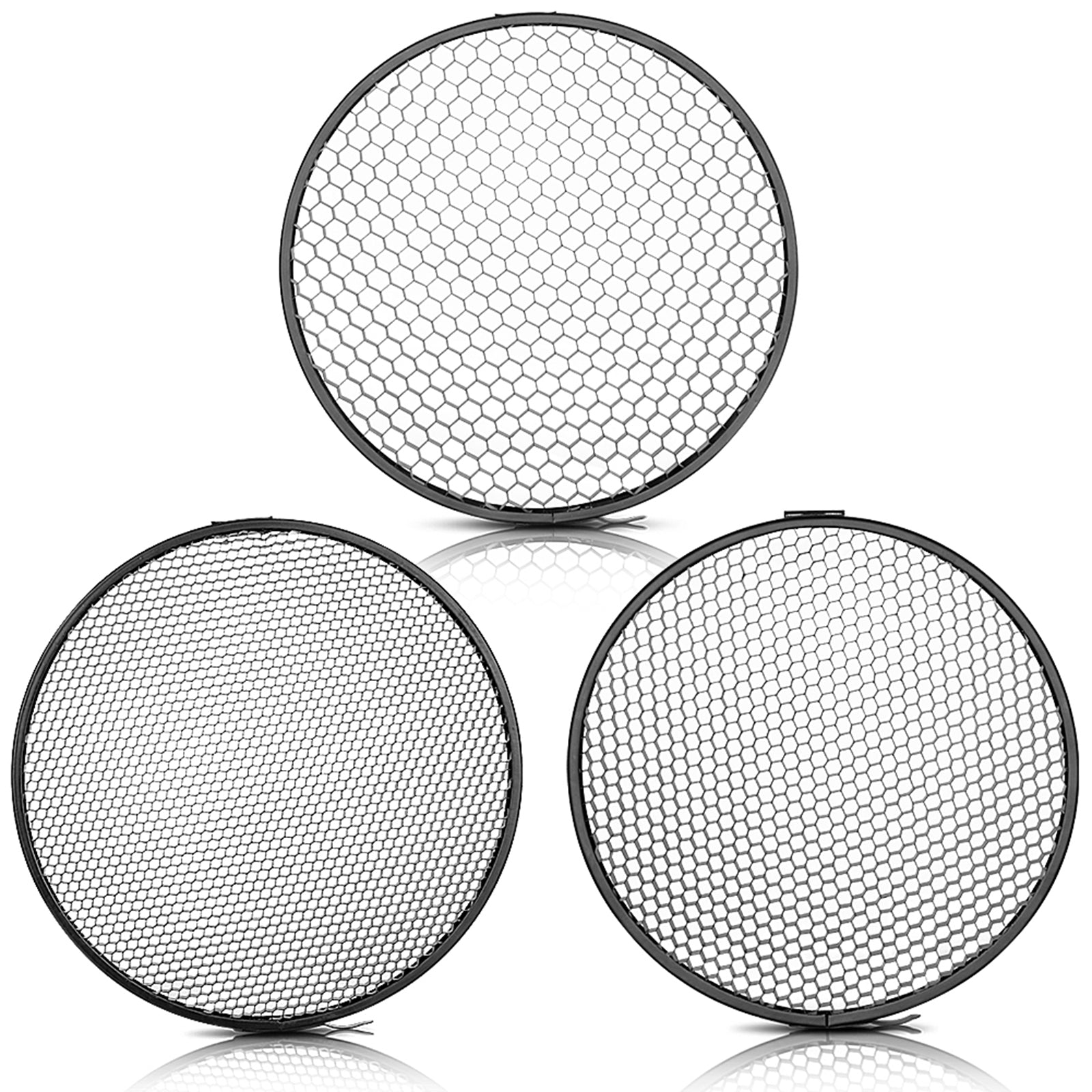 NEEWER 6.6/16.8cm Aluminum Alloy Honeycomb Grid Set for Softbox Lighting - Professional Photography Light Modifier for Studio, Portrait, and Product Photography