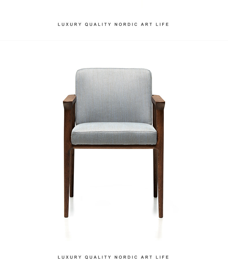 Japanese Scandinavian Style Dining Chair - Jessica OSAKA Kennedy Executive Chair for Home Office, Restaurant, and Modern Living Room Decor