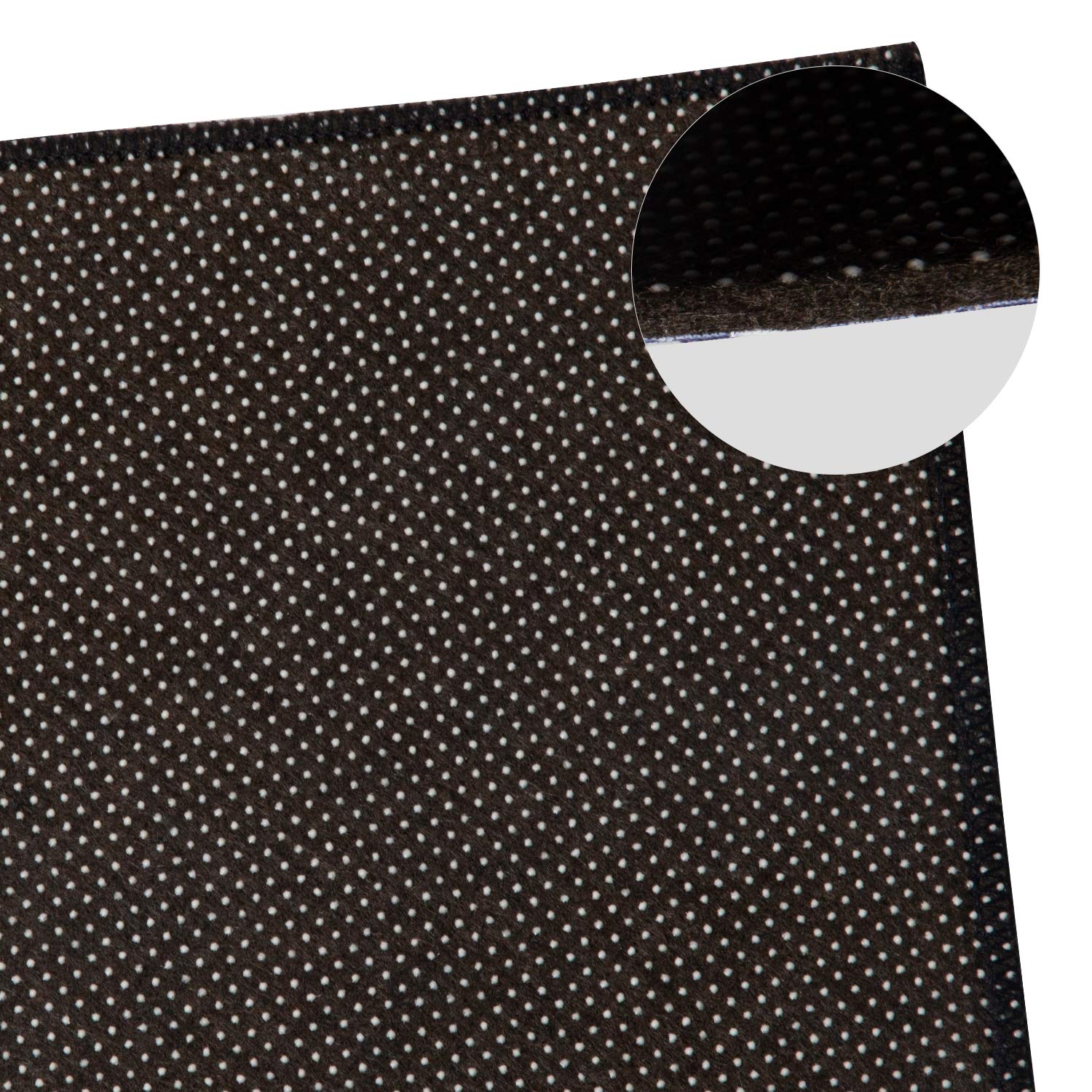 Non-Slip Striped Area Rug 2' x 3' - Waterproof Indoor Floor Mat, Anti-Fatigue Comfort Carpet in Gray & White | Perfect for Living Room, Bedroom, Office & Entryway