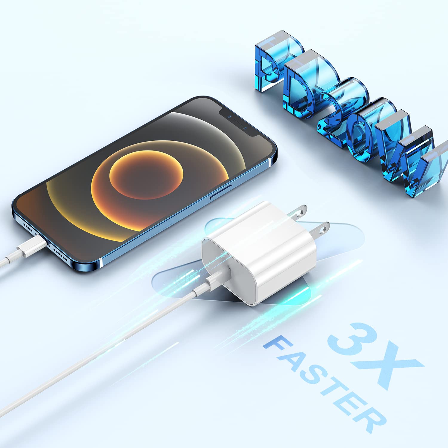 20W USB C Fast Charger Block 2-Pack - PD Type-C Wall Charger Plug for iPhone 16/16 Pro/15 Plus/15 Pro/14 Pro Max/13 mini/12 Pro/11, iPad & Samsung Galaxy - Compact Power Adapter Cube for Home, Office & Travel Charging