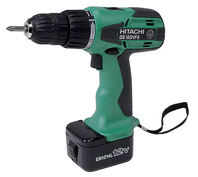 Hitachi DS12DVF2 Cordless Drill Kit with Flashlight - 220V Power Tool for Home DIY, Woodworking & Construction Projects