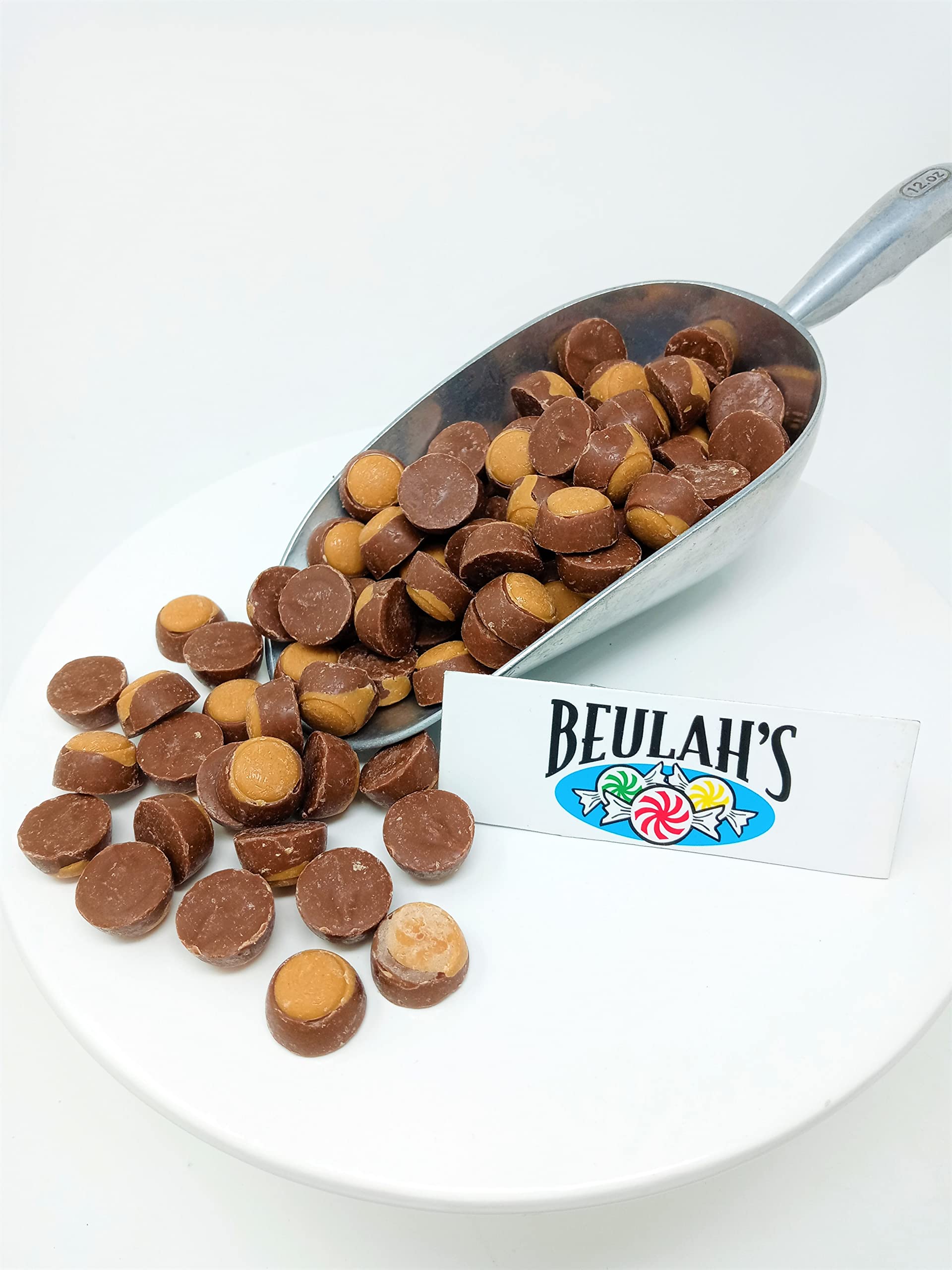 Mini Peanut Butter Buckeyes Milk Chocolate Candy - 2 Pound Bag of Buckeye Treats for Gifts, Parties & Holiday Desserts