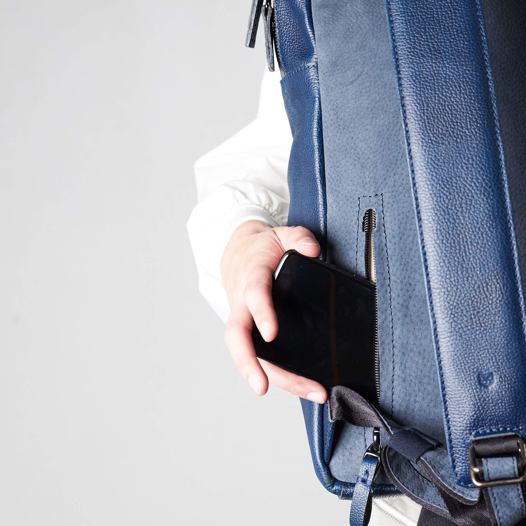 Stylish Men's Laptop Backpack - Waterproof Travel Rucksack & Minimalist Daypack for Work, College & Urban Commute | Durable Camera Bag & Bookbag | Perfect Gift for Professionals & Students (Ocean Blue)