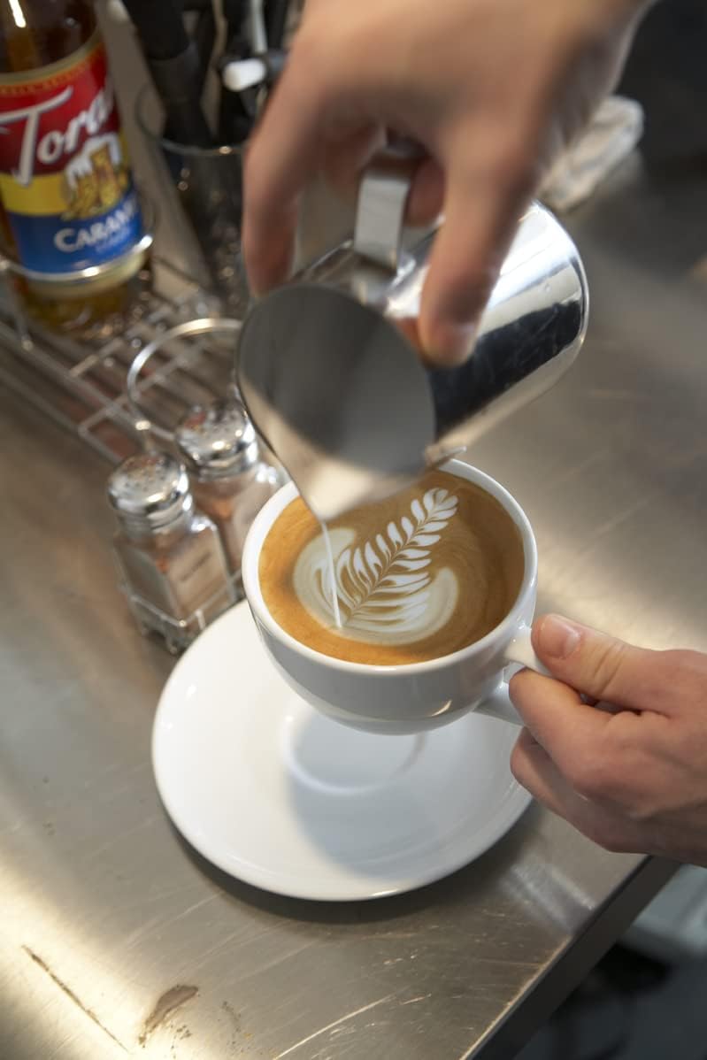 Premium 20 oz Stainless Steel Milk Frothing Pitcher for Latte Art - Rattleware Commercial & Home Barista Use - Perfect for Espresso, Cappuccino & Macchiato Making
