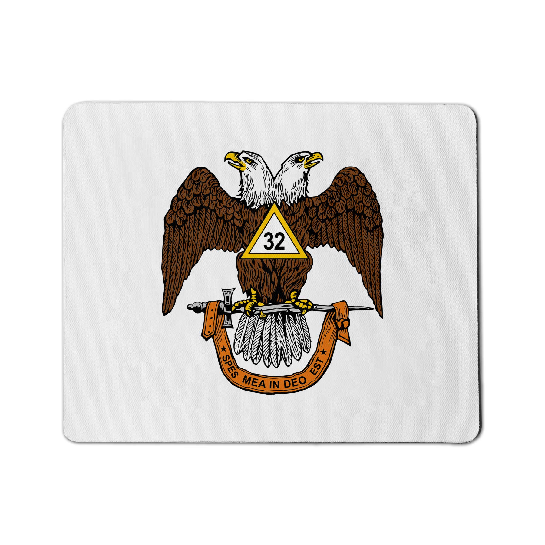 32nd Degree Scottish Rite Masonic Mouse Pad - Non-Slip Rubber Base, Large Gaming & Office Desk Mat for Freemasons, Lodge Members & Collectors - Perfect for Work, Gaming & Lodge Meetings