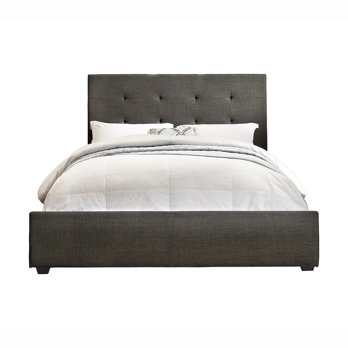 Cadmus Platform Bed Frame - Queen Size, Solid Wood, Modern Minimalist Design - Perfect for Bedroom, Guest Room, and Studio Apartments