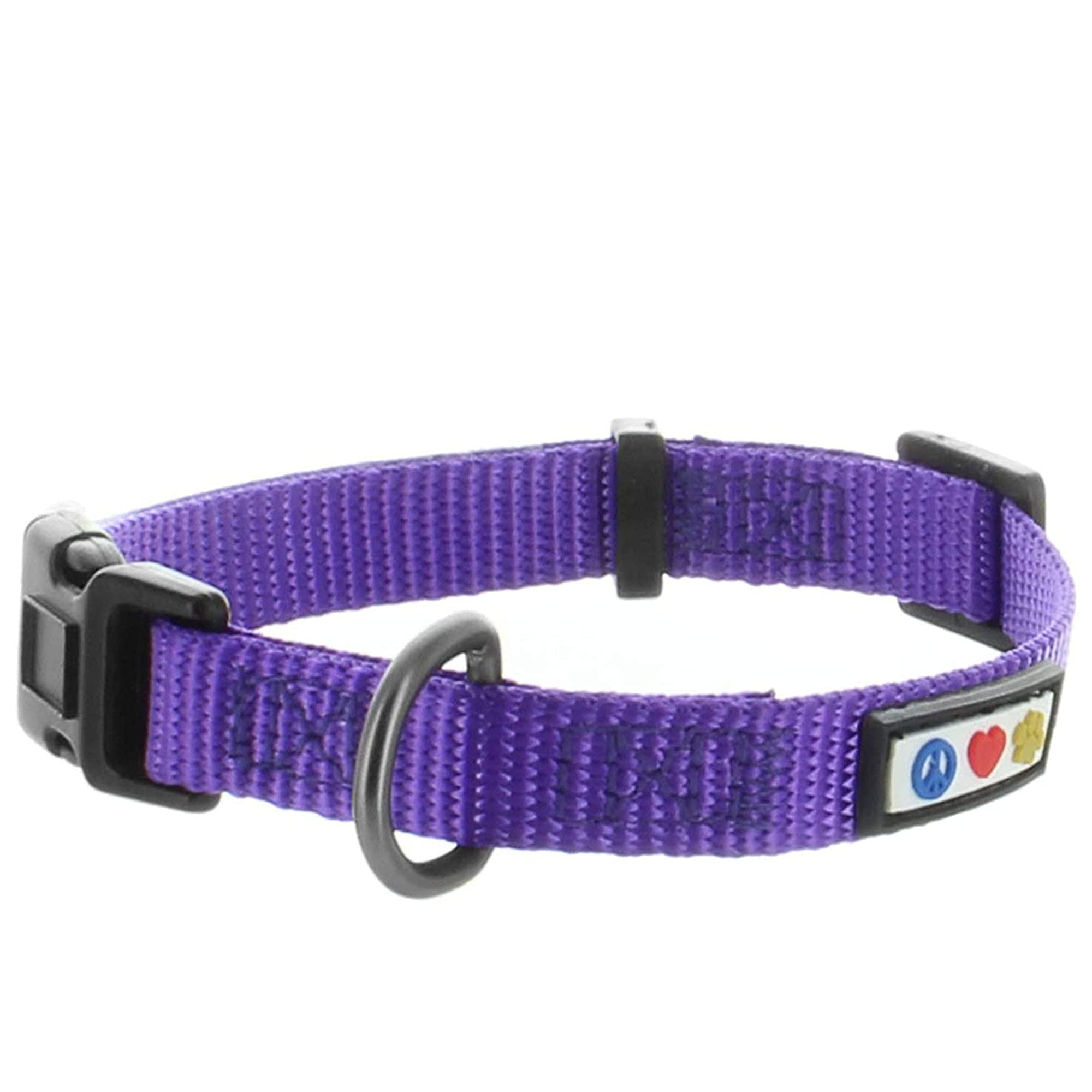 Pawtitas Small Dog Harness and Collar Set - Purple | Adjustable, Comfortable & Durable for Extra Small Dogs | Perfect for Walking, Training & Outdoor Adventures