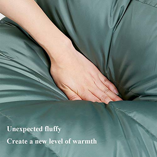 Ultralight Down Sleeping Bags for Adults - Waterproof & Temperature Locking Mummy-Style Camping Sleeping Bag for Winter Outdoor Adventures - Perfect for Backpacking, Hiking and Cold Weather Camping