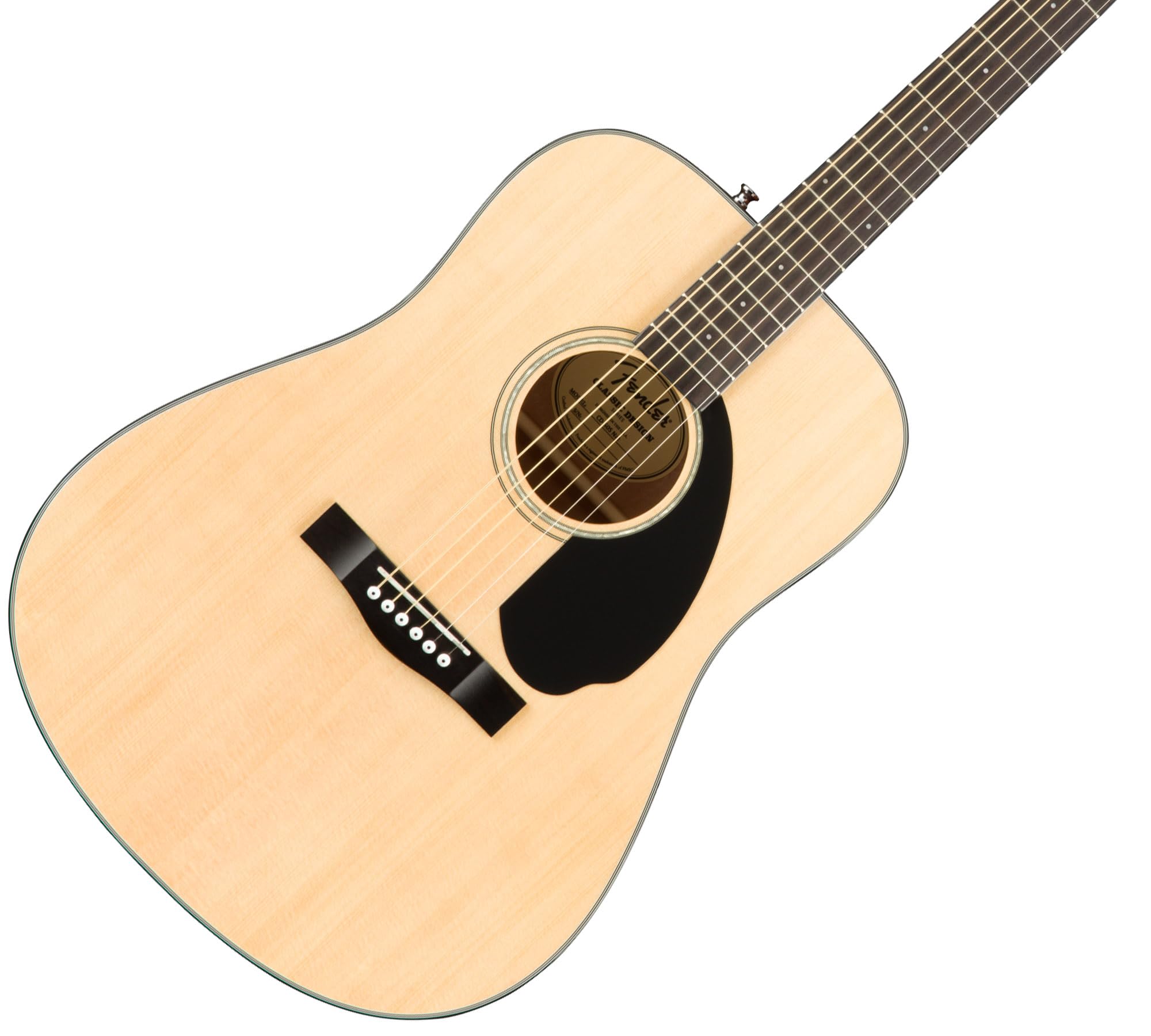 Fender CD-60S Solid Top Dreadnought Acoustic Guitar Bundle - Natural Finish with Gig Bag, Tuner, Strings, Picks & Online Lessons | Perfect for Beginners, Campfire Singalongs & Home Recording Studios