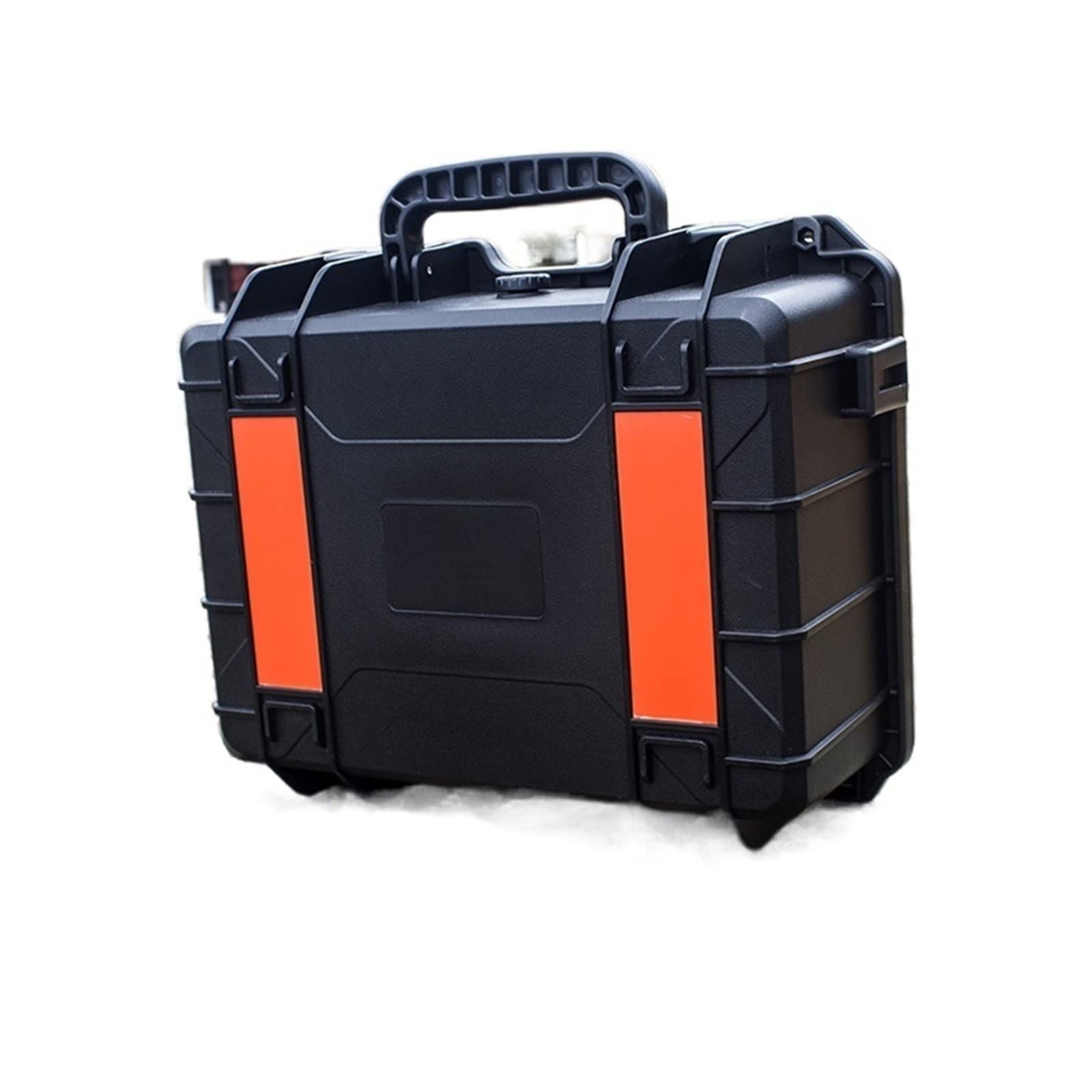 TAPARU Heavy Duty ABS Plastic Toolbox - Impact Resistant, Shockproof & Waterproof Safety Storage Case with Pre-Cut Foam Insert for Equipment & Tools | Workshop, Garage, Construction Site Use (Orange)