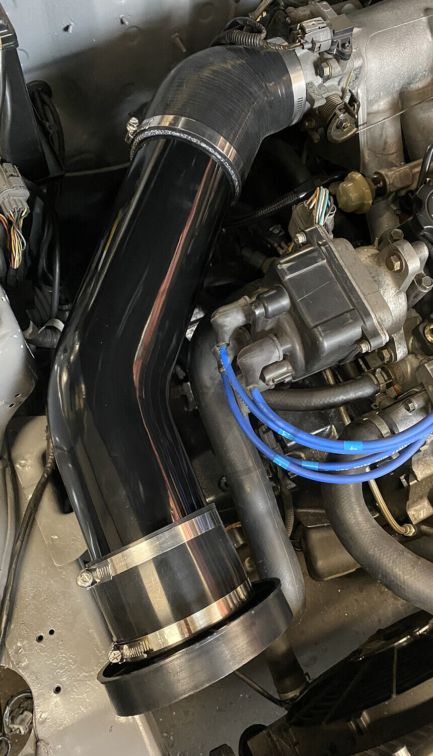 4 Inch Gloss Black Air Intake System - High Performance Cold Air Intake Kit for Honda Civic & Acura Integra (B16/B18/D16 Engines) - Improve Engine Airflow & Horsepower for Street Racing & Daily Driving