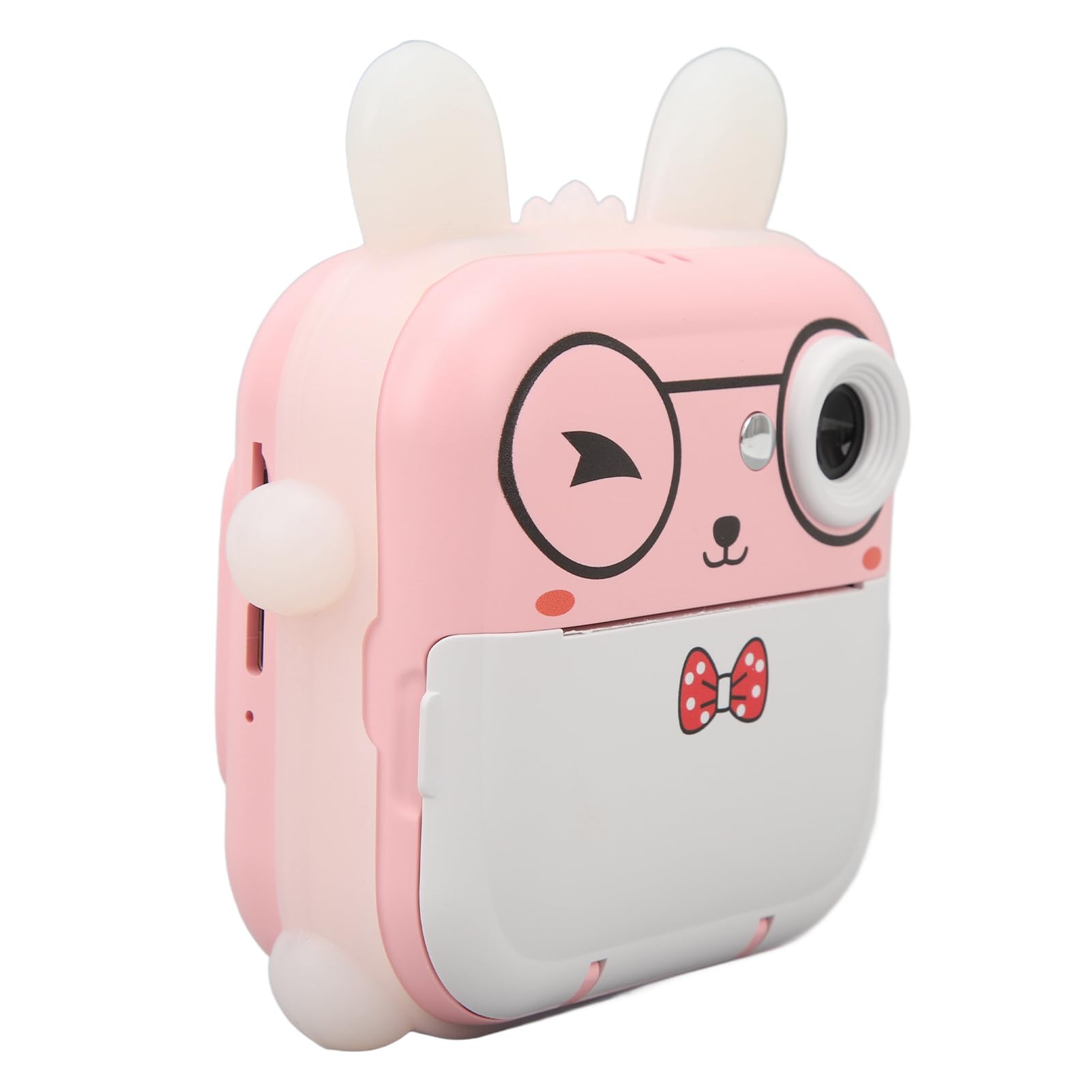 24MP Multi M Cartoon Digital Camera with Thermal Printing - Portable Pocket-Sized Kids Camera for Creative Photography (Pink) - Perfect for Birthday Gifts, Travel Souvenirs & DIY Art Projects