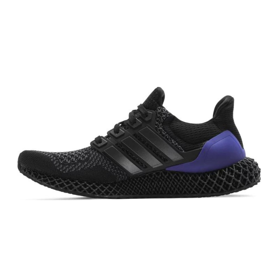 Adidas Ultra 4D Running Shoes for Men - Black Purple Core Black Gold Metallic | Lightweight Comfortable Sneakers for Jogging, Gym Workouts & Daily Wear