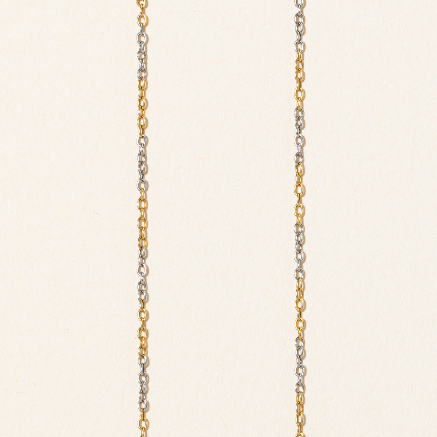 Vintage Tourmaline & Old Cut Diamond Drop Pendant Necklace | 0.58ct Gemstone & 0.32ctw Diamond | 17 Inch Chain | Elegant Jewelry Gift for Women, Perfect for Weddings & Special Occasions