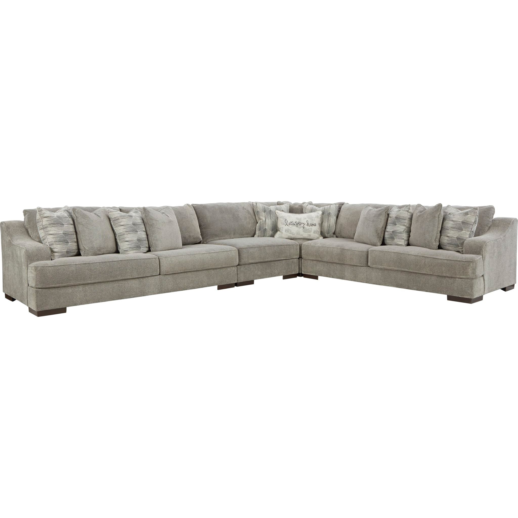 Bayless 4-Piece Modular Sectional Sofa Set with Reversible Chaise - Modern L-Shaped Couch for Living Room, Family Room & Home Theater