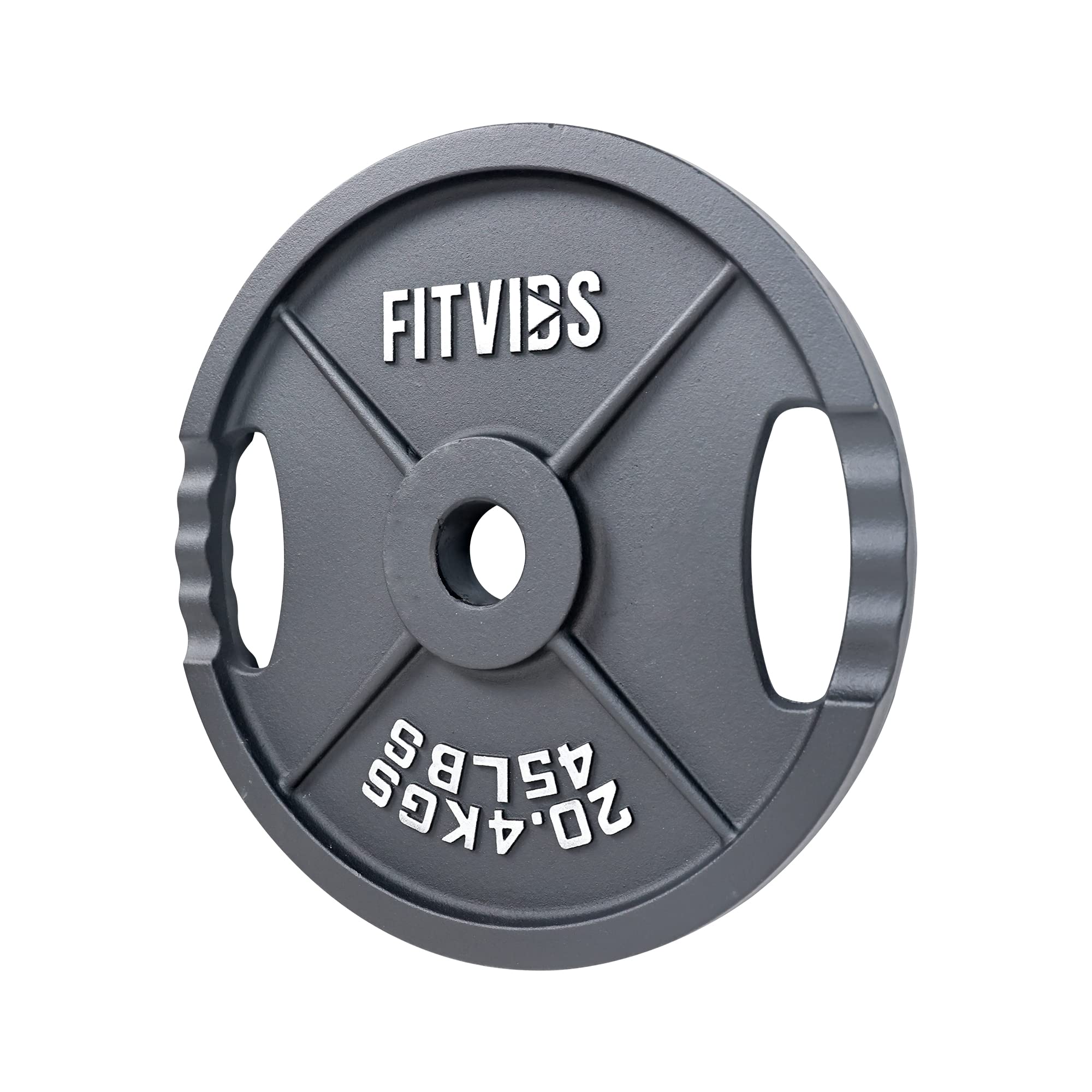 Signature Fitness 1-Inch Cast Iron Weight Plate - Standard Olympic Size for Strength Training, Weightlifting & CrossFit - Perfect for Home Gyms & Commercial Fitness Centers
