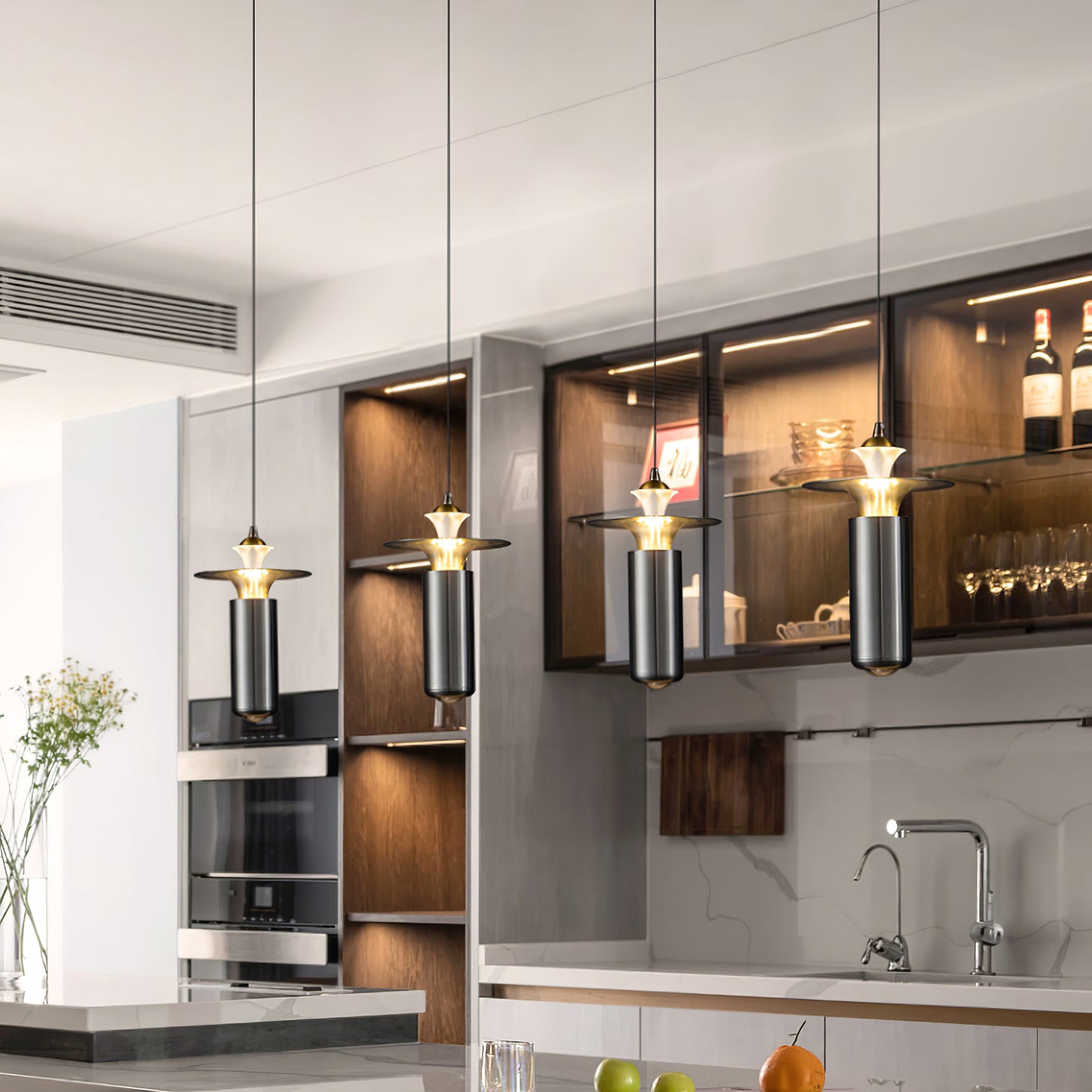 Esca Pendant Lamp - Modern Hanging Light Fixture for Kitchen, Dining Room & Bedroom | Energy Efficient LED Ceiling Light with Adjustable Height | Perfect for Home, Office & Restaurant Decor